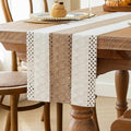 Boho Table Runner for Fall Home Decor 12x90 Farmhouse Woven Runner | 90 Inches by FEXIA