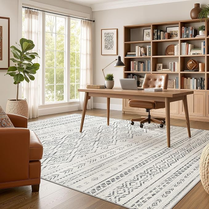 Nakagishi Area Rug Living Room Rugs: 10x12 Large Soft Machine Washable Boho - Image 5