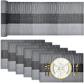 Aofmee Table Runner and Placemats Set of 6 Washable, Heat Resistant Place Mats by Aofmee