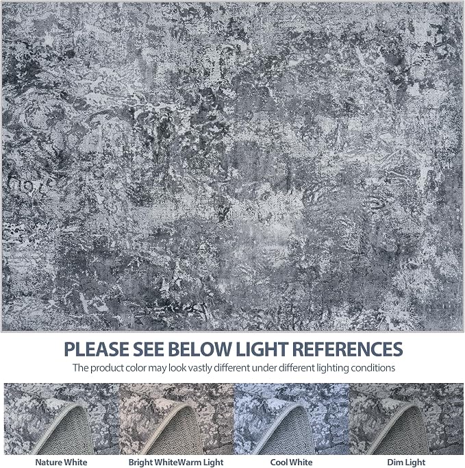 5x8 Area Rugs for Living Room Rug Washable: Abstract Rug for Dining Room - Image 7