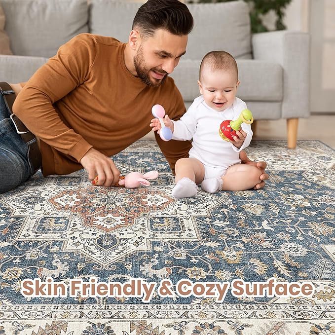 Vintage Living Room Area Rug 12x15 - Image 3
