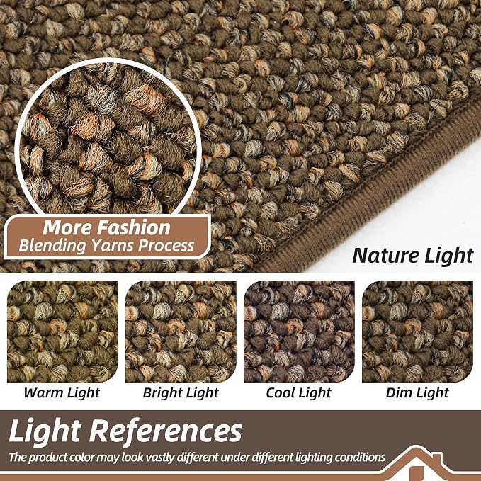 BEQHAUSE Dirt Trapper Door Mat 17" x 30", Non-Slip Doormats Washable Entryway - Image 5