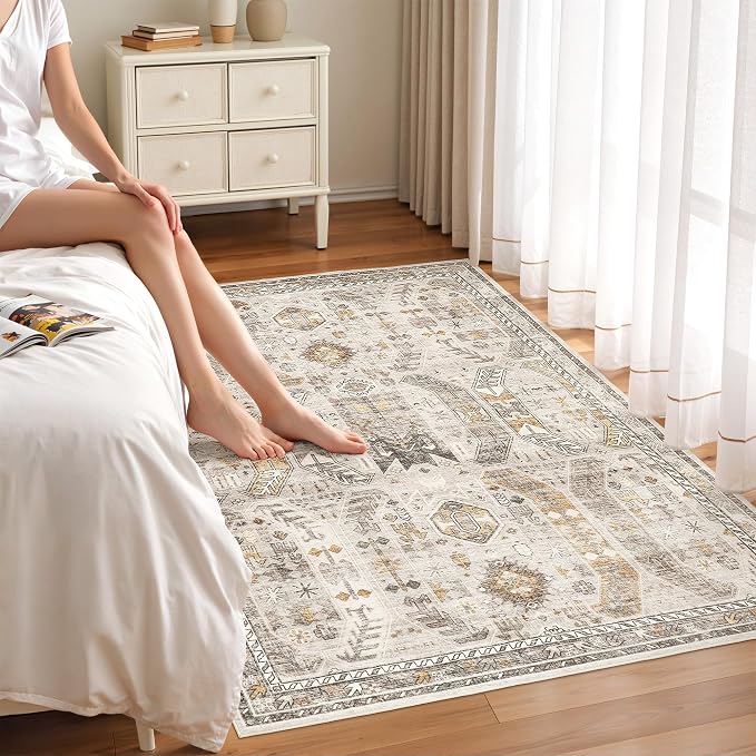 befbee 4x6 Rugs for Living Room Bedroom, Non-Slip Washable Rug, Stain Resistant - Image 7