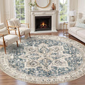 Tortania 8' Round Area Rug Living Room Rugs by Tortania