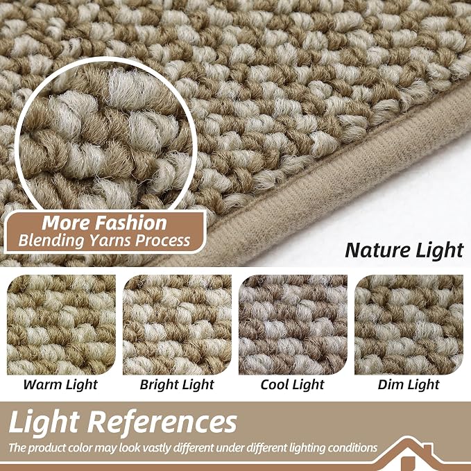 BEQHAUSE Dirt Trapper Door Mat 17"x30", Non-Slip Doormats Washable Entryway Rugs - Image 5