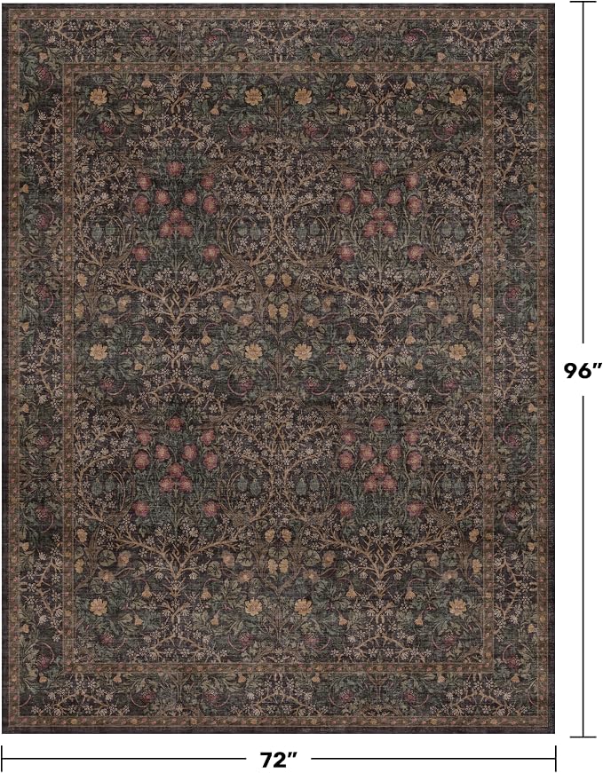 Dark Brown 6x8 Dining Room Rugs - Image 2