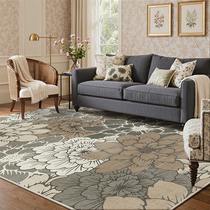 GENIMO Indoor Outdoor Area Rug 6'x9', Machine Washable Rugs - Image 8