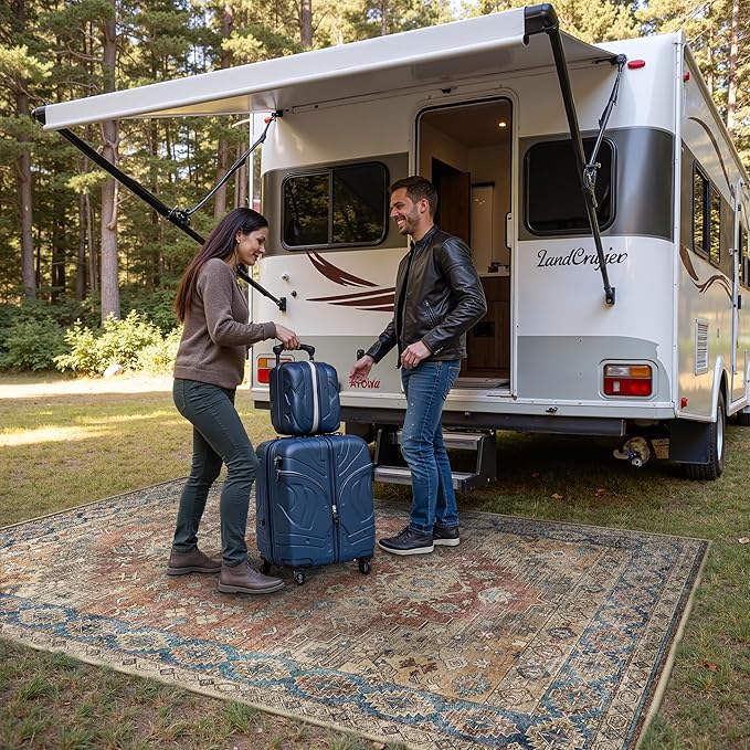 GENIMO Outdoor & Indoor Area Rug 4'x6', Waterproof, Non-Shedding, Easy Cleaning - Image 4
