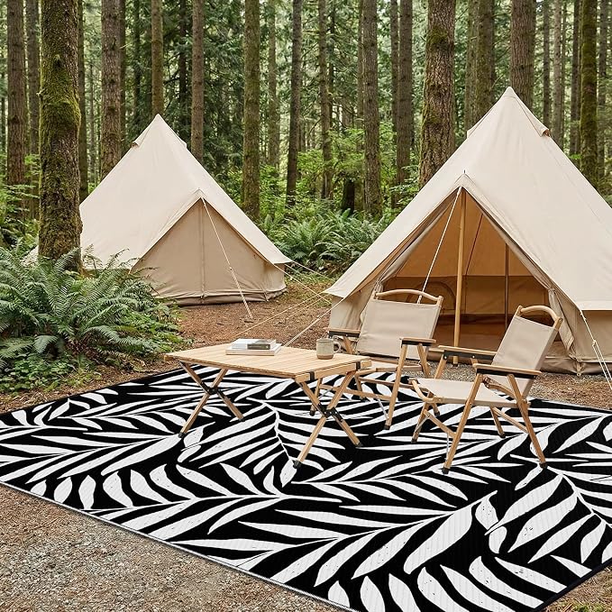 Smiry Outdoor Rug 6x9 ft, Waterproof Reversible Plastic Straw Rugs, Outdoor - Image 7