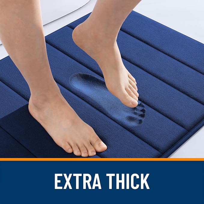 OLANLY Memory Foam Long Bathroom Rugs Runner 70x24, Super Soft Absorbent Bath - Image 6
