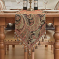 Loom and Mill Vintage Paisley Jacquard Table Runner 13x108 inch by LoomandMill