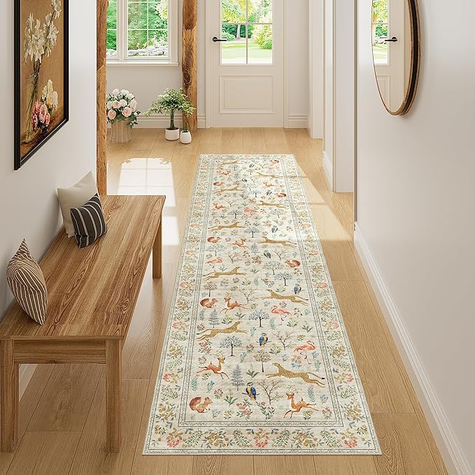 DUKINO Runner Rug, 2x7 Washable Kitchen Rugs by DUKINO
