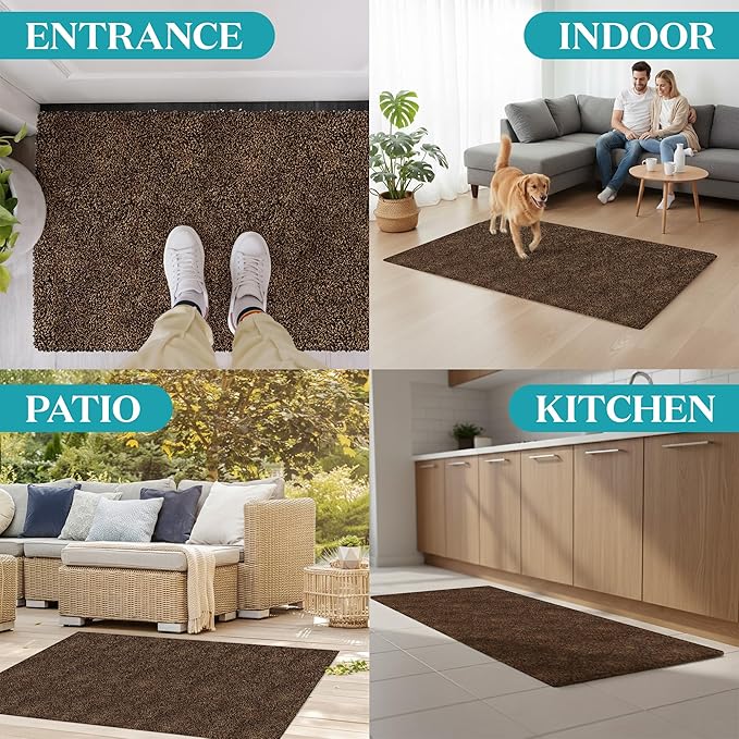 Premium Polyester Indoor Door Mat – 32"x48" Washable Entry Mat, Waterproof - Image 6