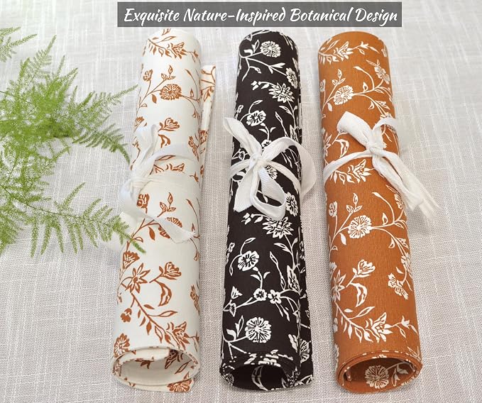 Floral Placemats Flowers Botanical Design Rustic Vintage Rectangular Washable - Image 8