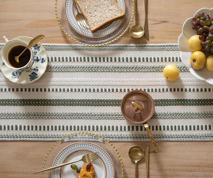 Caflife Boho Table Runner 72 Inchs Long, Dining Room Home Decor - Image 3