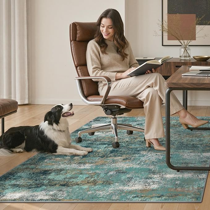 48"x60" Office Chair Mat for Hardwood Tile Floor, Under Desk Carpet Protector - Image 7