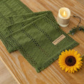 Keketoarrange Boho Macrame Table Runner 12x108 Inch | Woven Burlap Rustic by KEKETOARRANGE