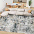 8x10 Area Rugs for Living Room Bedroom: Abstract Washable Rug by Tosuoka