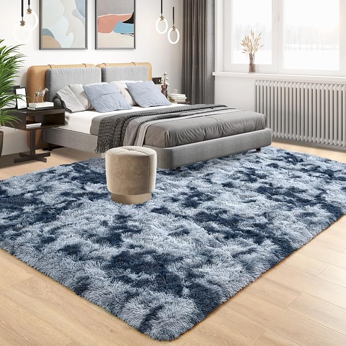 Tepook Fluffy Large Rugs for Living Room, 8x10 Area Rugs for Bedroom, Modern - Image 3