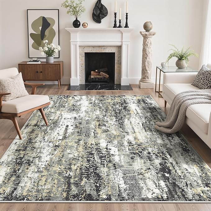 BEIMO Area Rugs 5x7 for Living Room Bedroom, Modern Abstract Machine Washable by BEIMO