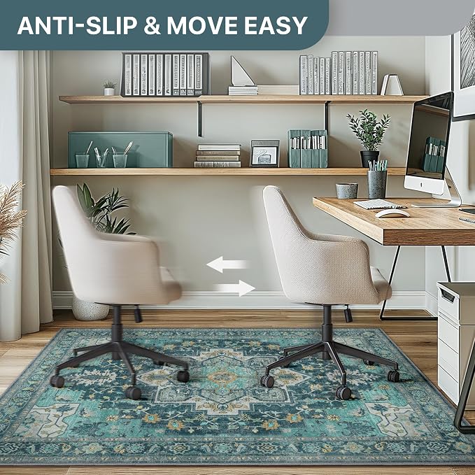 48"x72" Office Chair Mat for Hardwood Tile Floor, Under Desk Carpet Protector - Image 5
