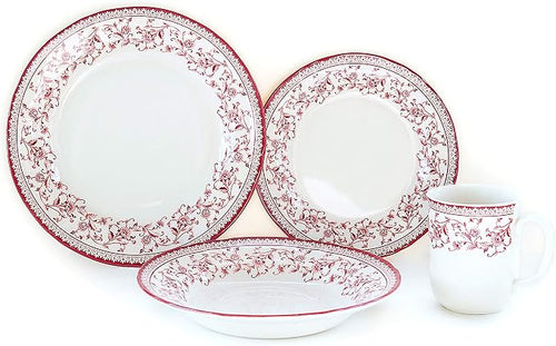 16-Piece Porcelain Dinnerware Set by TudorEngland