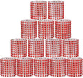 Red Napking Rings Holder Set of 150pcs, Diamond Crystal Napkin Rings Bulk by Wotoban