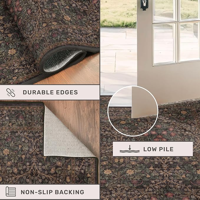 Dark Brown 6x8 Dining Room Rugs - Image 5