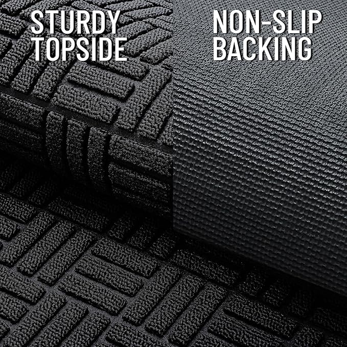 OLANLY Front Door Mat Outside Entrance 71x23, Heavy Duty Sturdy Natural Rubber - Image 4