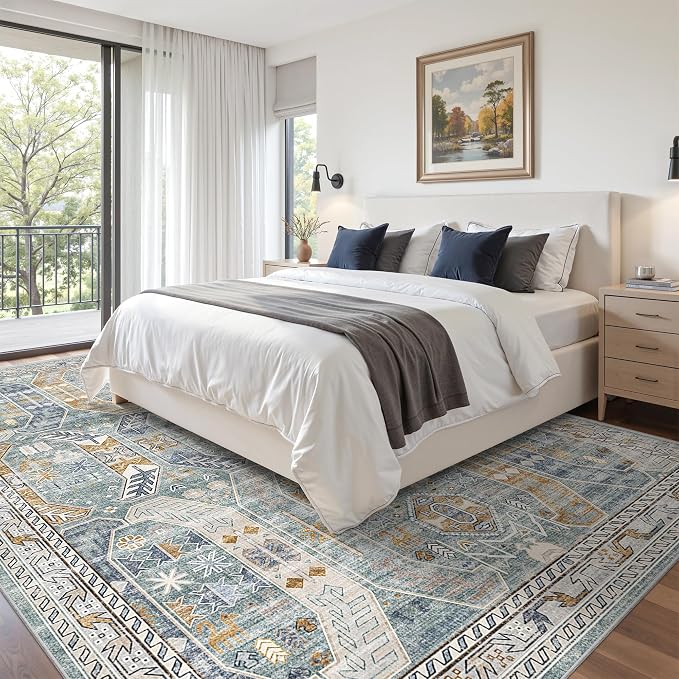 befbee 9x12 Area Rug, Ultra-Thin Washable Rugs - Image 9