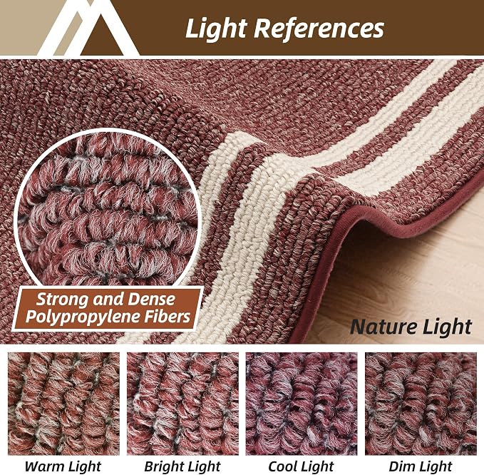 COSY HOMEER Kitchen Rugs Non-Slip 24x35/24x60 Inch Thick Polypropylene Standing - Image 9