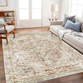 CHAMPLANT Area Rug 5'x7' Washable Rug Vintage Traditional Floor Cover Thin by CHAMPLANT