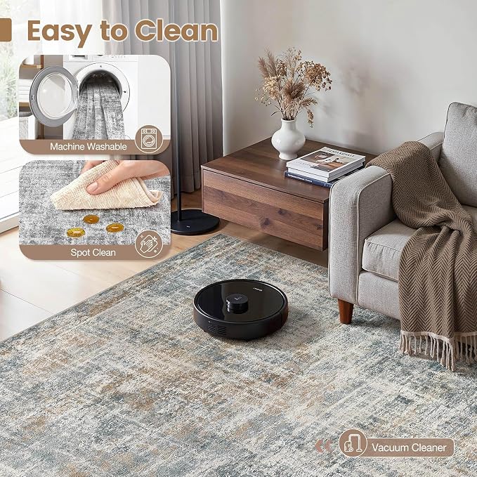 cotiled Washable 10x14 Area Rug - Image 2