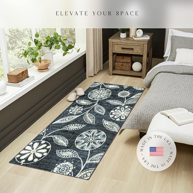 Maples Rugs Reggie Floral Runner Rug - Image 2