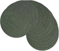 13" Round Placemats Set of 12, Reversible Faux Leather Heat Resistant Table Mats by NCUE