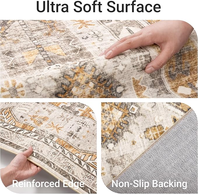 befbee Washable Rug 8x10 Area Rugs - Image 3