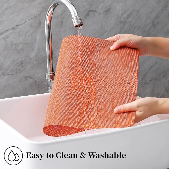 Leetaltree Orange Placemats Set of 12 - Image 4