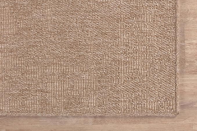 CAMILSON Easy Jute Rug 5x7, Indoor Outdoor Natural Color Fiber Area Rugs - Image 6