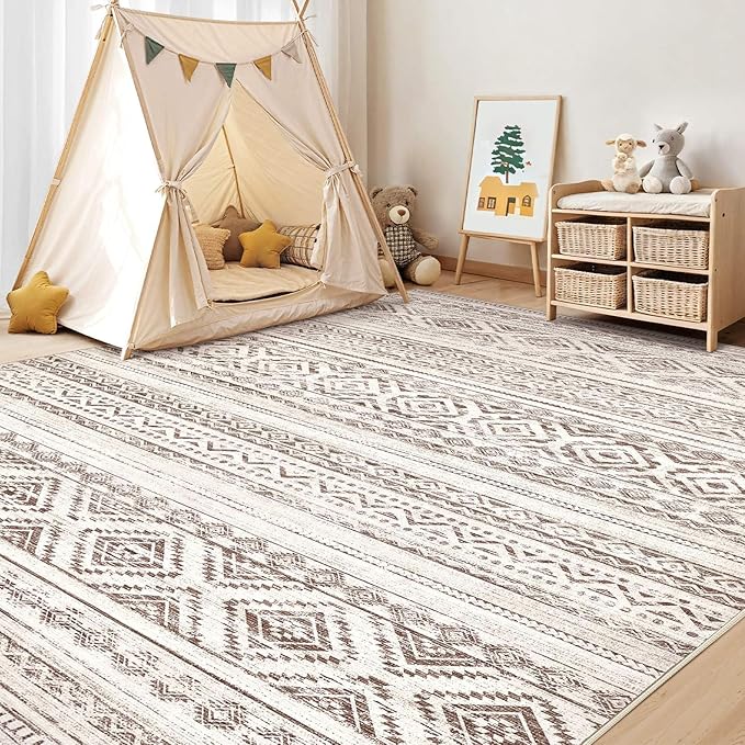 cotiled 7x9 Area Rugs Living Room Rug: Washable Boho Rugs - Image 6