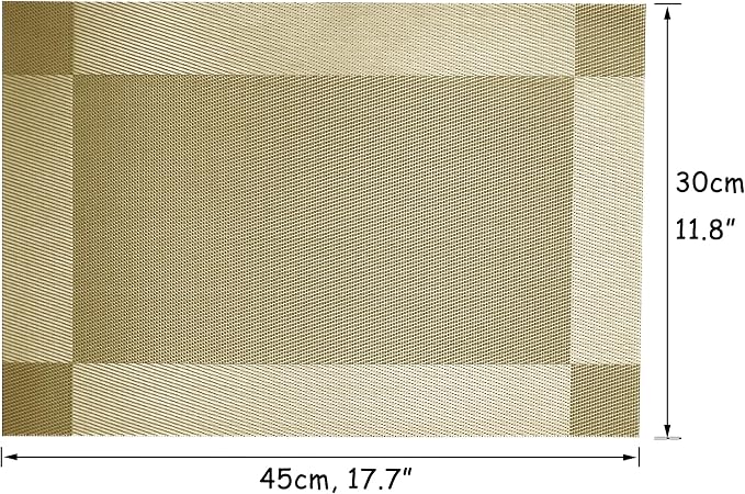 Table Placemats Dining Table Place Mats Set of 4 Heat Resistant Insulation - Image 5