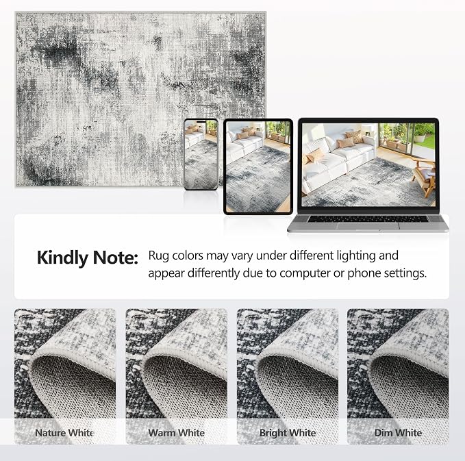 5x7 Washable Area Rugs - Image 6