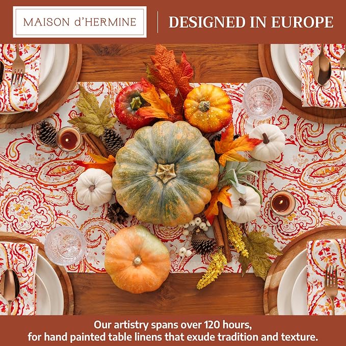 Maison d' Hermine Table Runner 100% Cotton 14.50" x 90" | Table Runners 90 - Image 2