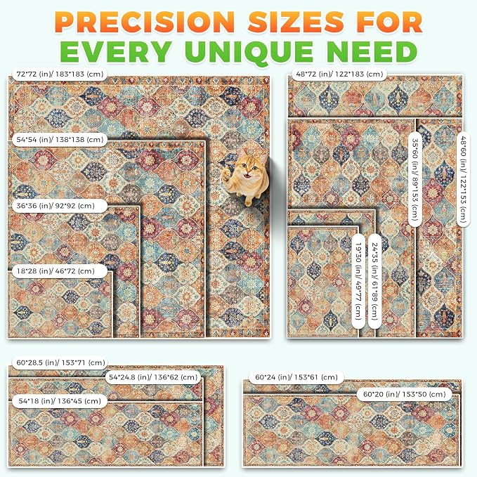 Hompet Cat Litter Mat 2 Pack, 18x54 Large Machine Washable Trapping Mats - Image 7