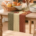 Artoid Mode Caramel Brown Coffee Farmhouse Rustic Table Runner 12x108 Inch | by ArtoidMode