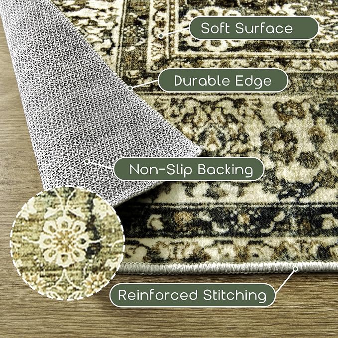 BILEEHOME Washable 6x9 Area Rugs - Image 3
