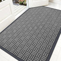 OLANLY Front Door Mat Outside Entrance 59x34, Heavy Duty Sturdy Natural Rubber by OLANLY