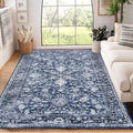 KILOCOCO Area Rug 6x9 Living Room Rug Washable Printed Vintage Floral Non Slip by Kilococo