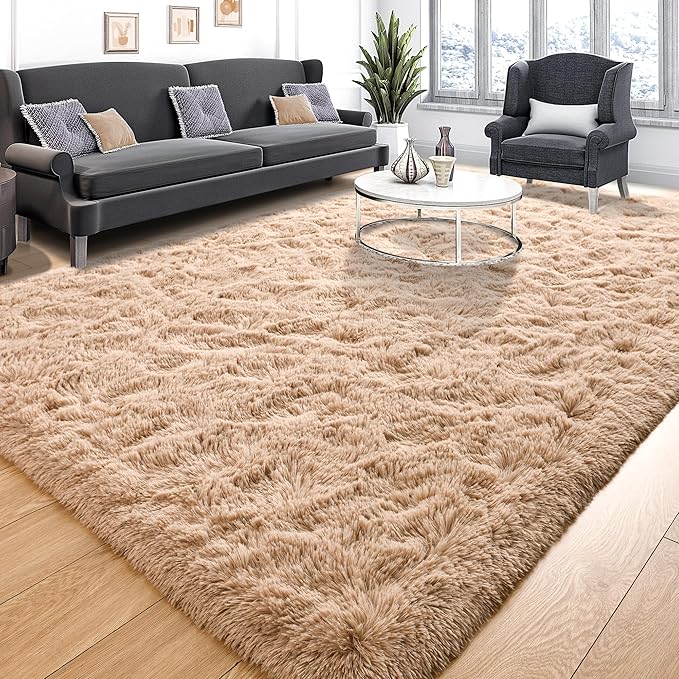 Tepook Super Soft Fluffy Rugs for Living Room, Shag 6x9 Area Rugs for Bedroom - Image 2