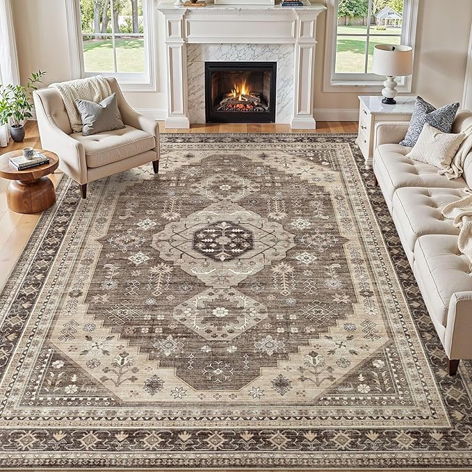 10x14 Washable Area Rug, Large Rugs by JessibouAreaRug