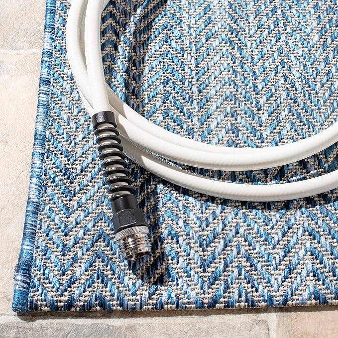 SAFAVIEH Outdoor Area Rug 6'7"x9'6" - Image 5